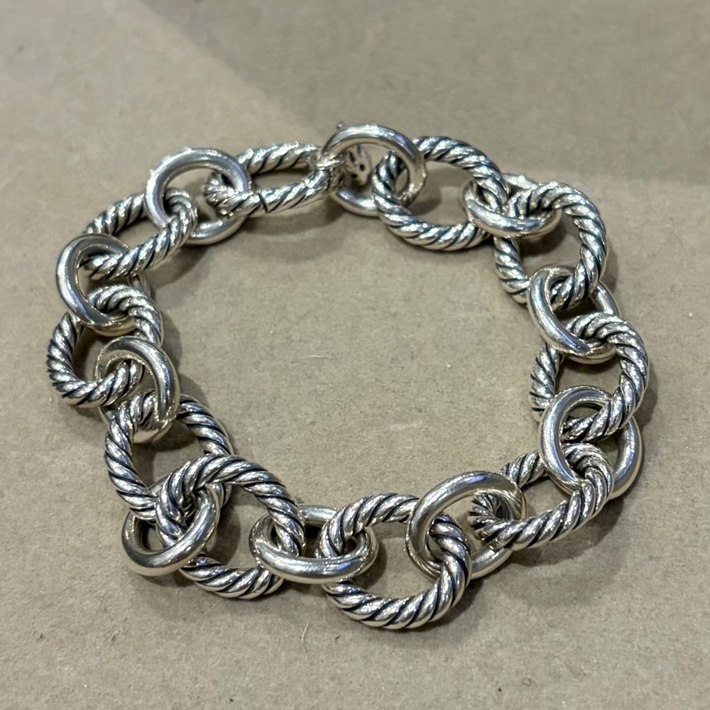 David Yurman Oval link chain bracelet